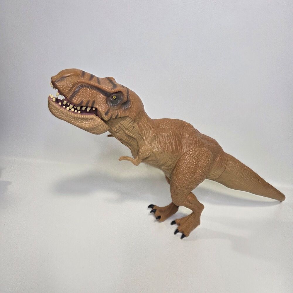 Jurassic Park World 2015 T-Rex Toy Chomping Action Figure Hasbro 16 inches